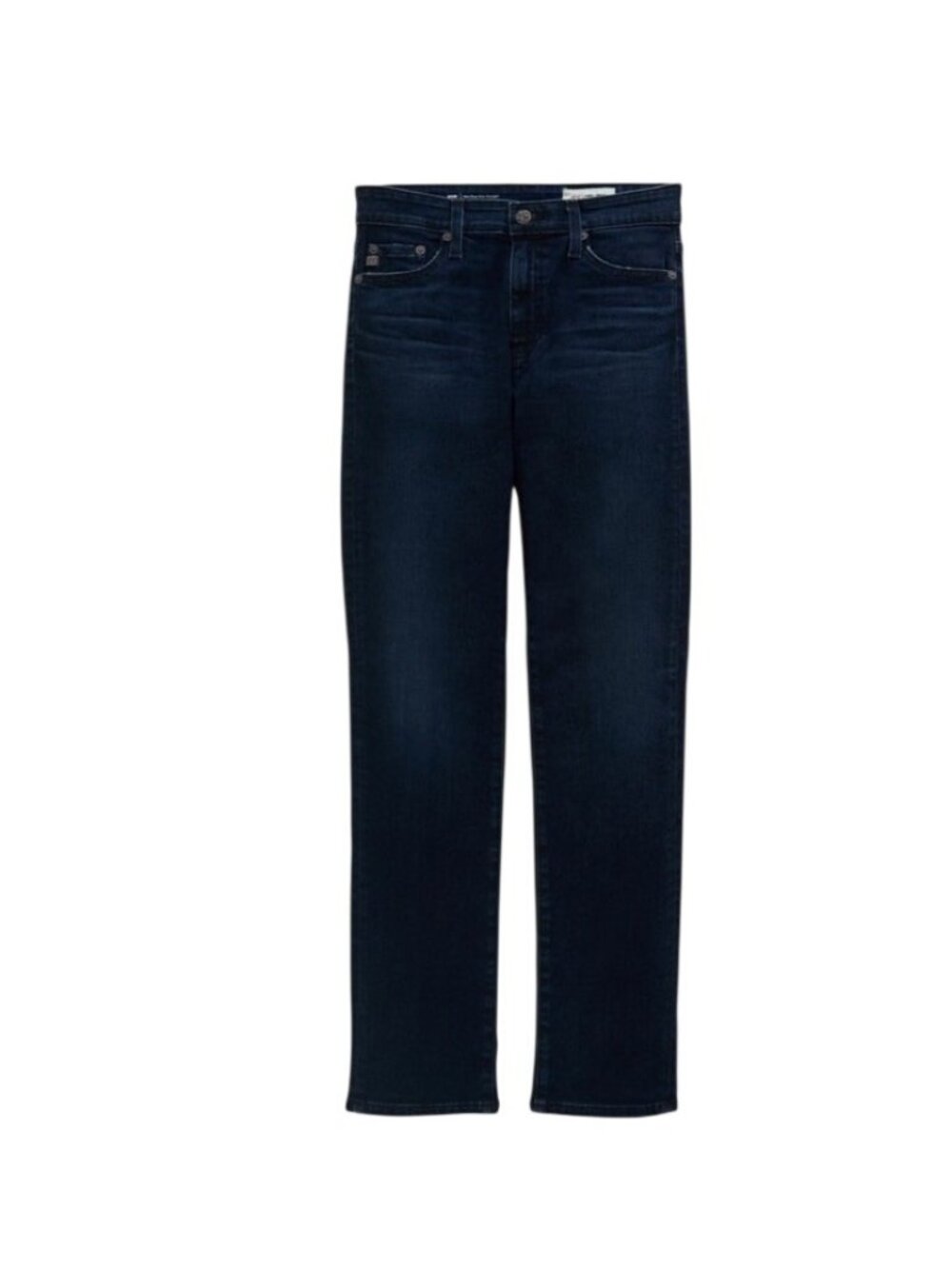 AG Adriano Goldschmied Mari High Rise Slim Straight Jeans Sz 31 Dark Wash Indigo - Picture 14 of 16